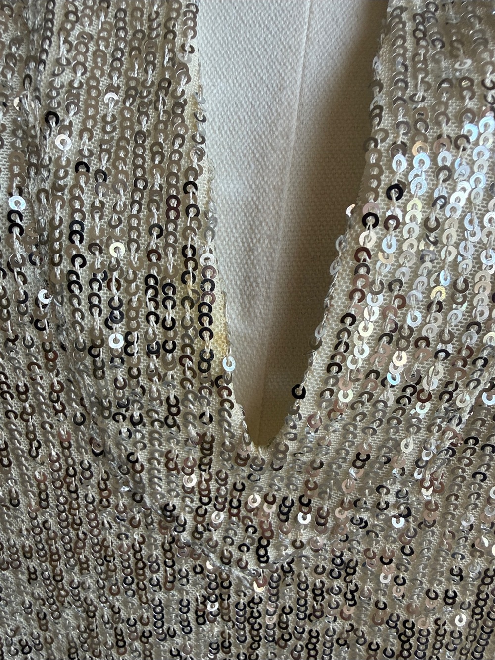 Sail to Sable STS Anne Midi Dress Silver Sequin Size XXL - Picture 3 of 12